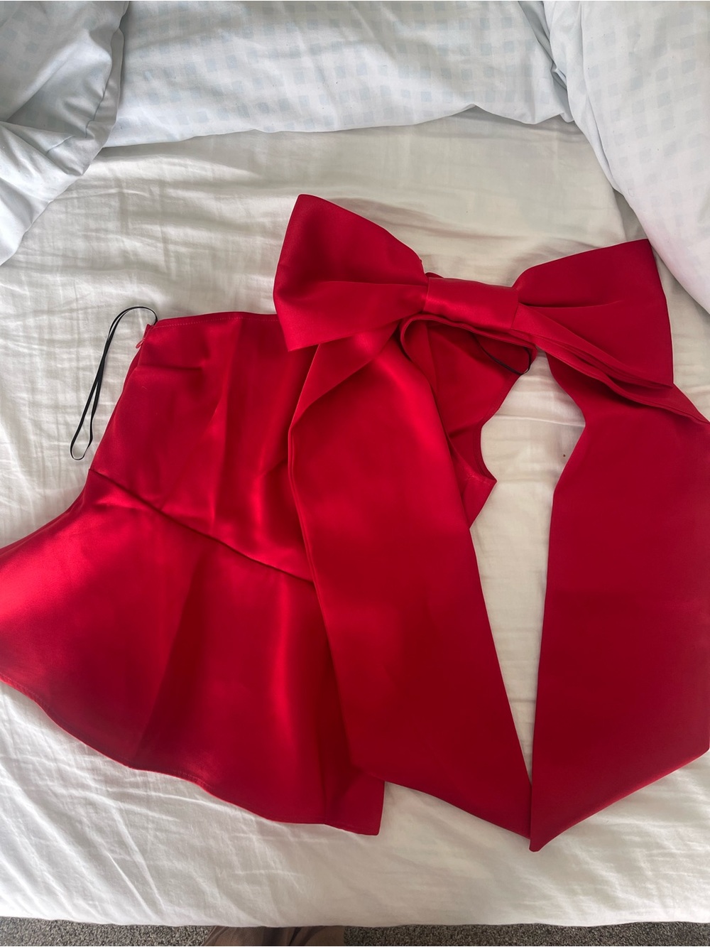 H&M BOW-DETAIL ONE-SHOULDER TOP - Picture 4 of 7